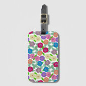 ゼラニウムフラワーズトートバッグ ラゲッジタグ (正面縦)