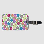 ゼラニウムフラワーズトートバッグ ラゲッジタグ (正面横)