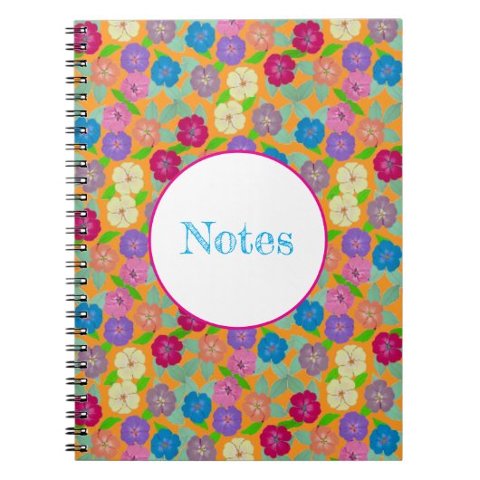 ゼラニウムフラワーズノート ノートブック (正面)