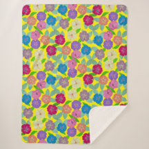 ゼラニウムフラワーブランケット投げ