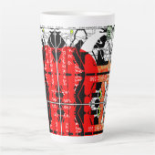 ゼラニウム湖の特性Asemic カフェラテマグ (正面)