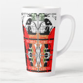 ゼラニウム湖の特性Asemic カフェラテマグ (右)