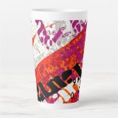 ゼラニウム湖の特性Asemic カフェラテマグ (正面)