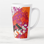 ゼラニウム湖の特性Asemic カフェラテマグ (右)