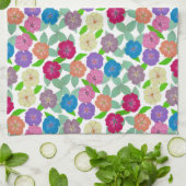 ゼラニウム花キッチンタオル キッチンタオル (折り畳み)