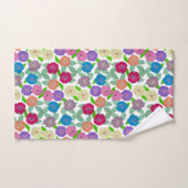 ゼラニウム花風呂タオルセット バスタオルセット (ハンドタオル)