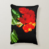 ゼラニウム赤い花 アクセントクッション (裏面(縦))