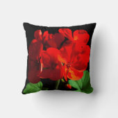 ゼラニウム赤い花 クッション (裏面)