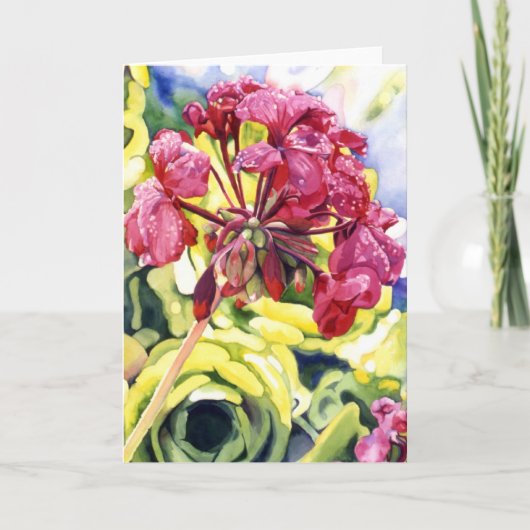 ゼラニウム カード (正面)