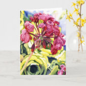 ゼラニウム カード (黄色い花)