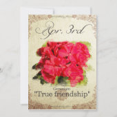 "ゼラニウム" 4月3日の誕生日の花 カード (正面)