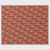 ゼリカラフルー豆ギフト包装紙 ラッピングペーパー (フラット)