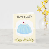 ゼリーおもしろいゼリー食品誕生日カード カード (黄色い花)