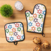 ゼリーに焼かれた卵 鍋つかみ&鍋敷きセット (トップダウン)