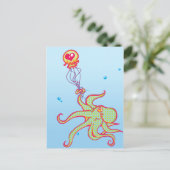 ゼリーのバレンタインの郵便はがき シーズンポストカード (スタンド正面)