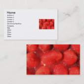 ゼリーの名刺のいちご 名刺 (正面/裏面)