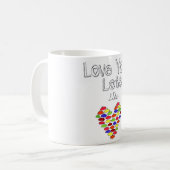 ゼリーの幼児のマグのようなロット愛して下さい コーヒーマグカップ (正面左)