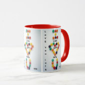 ゼリーの幼児の誕生日のクリスマスのようなロット愛して下さい マグカップ (正面右)