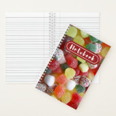 ゼリーカラフルキャンディおもしろい ノートブック (内側)