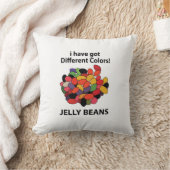 ゼリーカラフル豆おもしろいゼリー豆 クッション (ブランケット)