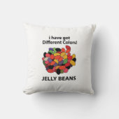 ゼリーカラフル豆おもしろいゼリー豆 クッション (正面)