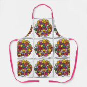 ゼリーカラフル豆 エプロン (正面)