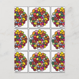 ゼリーカラフル豆 ポストカード