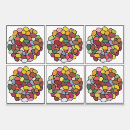 ゼリーカラフル豆 ラッピングペーパーシート