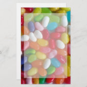 ゼリーカラフル豆 便箋 (正面/裏面)