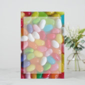 ゼリーカラフル豆 便箋 (スタンド正面)