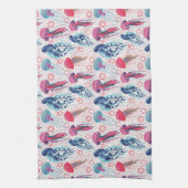 ゼリーカラフル魚 キッチンタオル (縦)