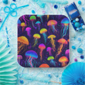 ゼリーカラフル魚 ペーパープレート (パーティー)