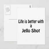 ゼリーショットで人生の方が良い ポストカード (正面/裏面)
