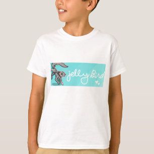ゼリーバードの背景アートシャツ Tシャツ