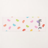 ゼリーパーソナライズされたビーンズヨガマット ヨガマット (正面(横))