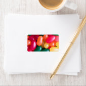 ゼリービーンイースターゼリービーンバックグラウンドゼリー豆 ラベル (インサイチュ)