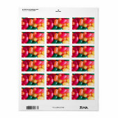 ゼリービーンイースターゼリービーンバックグラウンドゼリー豆 ラベル (フルシート)