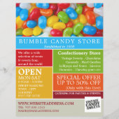 ゼリービーンキャンディー、お菓子用品の広告 チラシ (正面)