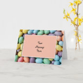 ゼリービーンズの招待状テンプレート カード (黄色い花)