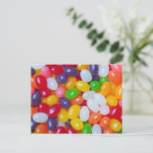 ゼリービーンズの背景 – イースターゼリー豆 シーズンポストカード (スタンド正面)