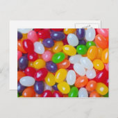 ゼリービーンズの背景 – イースターゼリー豆 シーズンポストカード (正面/裏面)