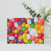 ゼリービーンズの背景-イースターゼリー豆 招待状 (スタンド正面)