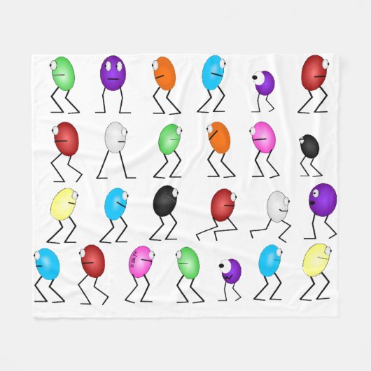 ゼリービーンズフリースブランケット フリースブランケット (正面(横))