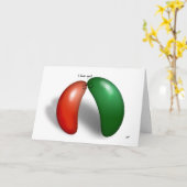 ゼリービーンズ。愛してる！ カードイラスト カード (黄色い花)