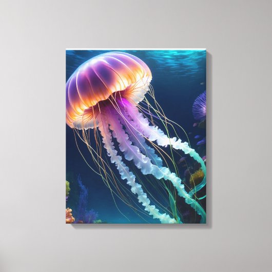 ゼリーフィッシュキャンバス キャンバスプリント (正面)