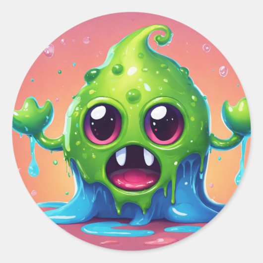 ゼリーブリスステッカー:あなたの世界を甘くする! ラウンドシール (正面)