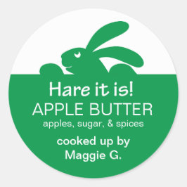 ゼリーポット グリーン ラビット ラベル