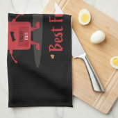 ゼリー及びピーナッツバターサンドイッチグルメ キッチンタオル (四つ折り)