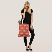 ゼリー日本の豆の雲と日柄 トートバッグ (モデル)