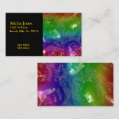 ゼリー状になるサイケデリックな虹はにじみ出ます 名刺 (正面/裏面)